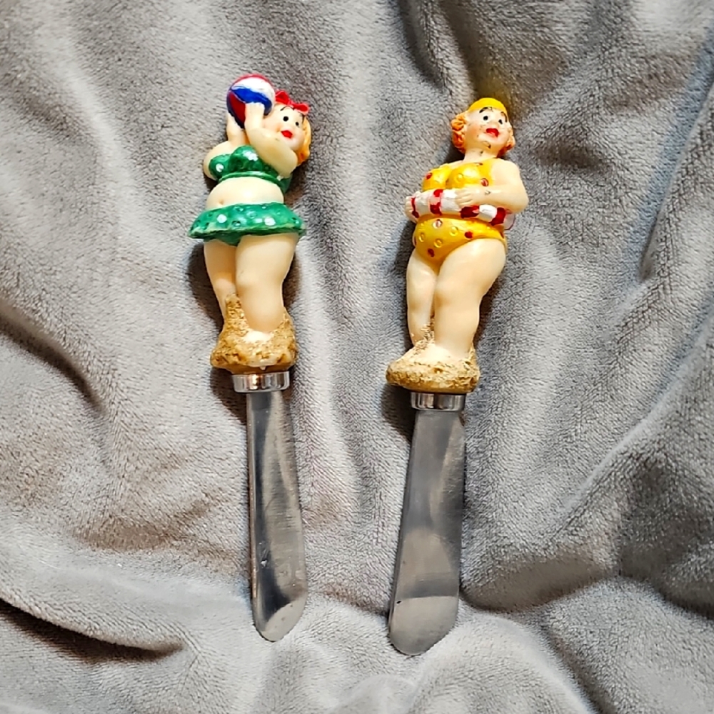 Vintage Boston Warehouse "Bathing Beauty" Spreader Knives